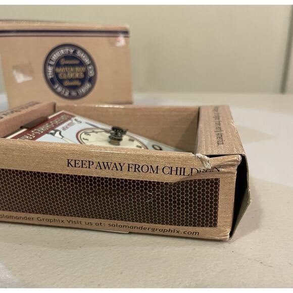 VTG RARE Liberty Sign Match Box Clocks - #40011 Roller Rink, In Box - Picture 5 of 8